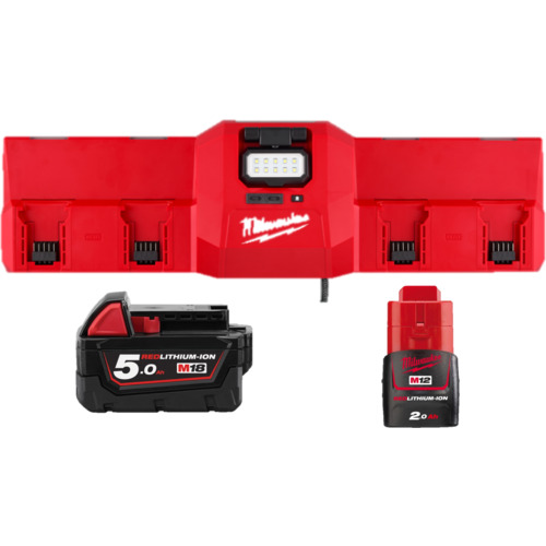 ミルウォーキー　【数量限定】M12-M18　マグネット充電器　2.0Ah　＆　5.0Ahキット　M18 NRG-522LR JP