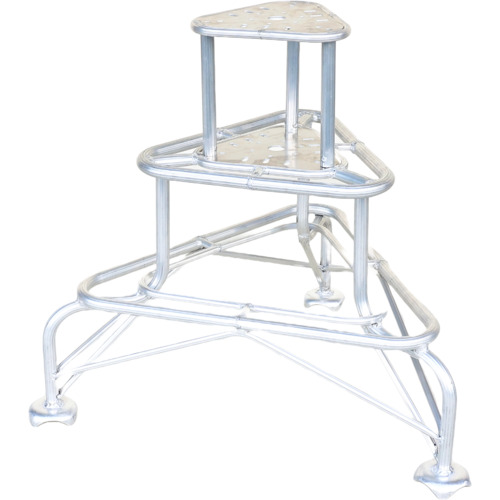 ハラックス　アルミ製段付き踏台　フミラック　3段　FL-75-3W