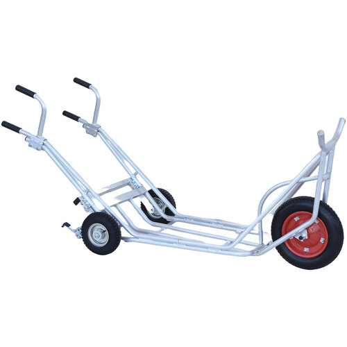 ハラックス　アルミ台車　植木用1輪車　補助輪付き3輪　CU-1-3