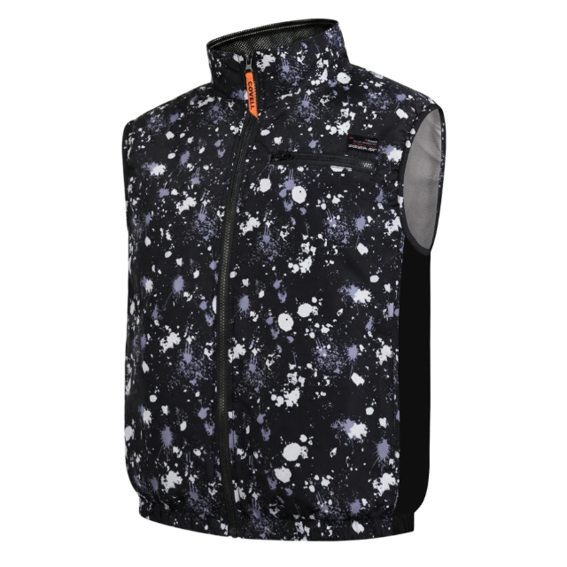 COVELL　空調冷風服　ベストタイプ　白点迷彩　Sサイズ　P002-B2-S
