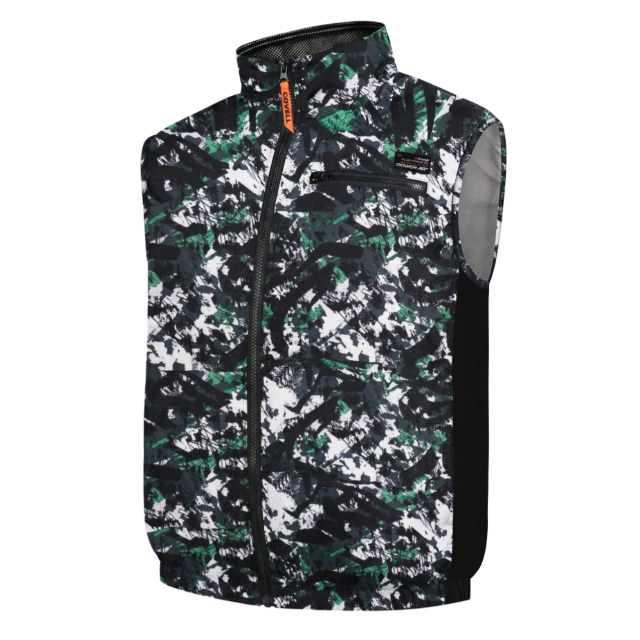 COVELL　空調冷風服　ベストタイプ　カエデ迷彩　Sサイズ　P002-B3-S