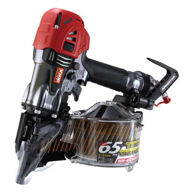 MAX 65mm釘打機 スーパーネイラ マッドグレー 【限定色】 HN-65N4(D)-MC