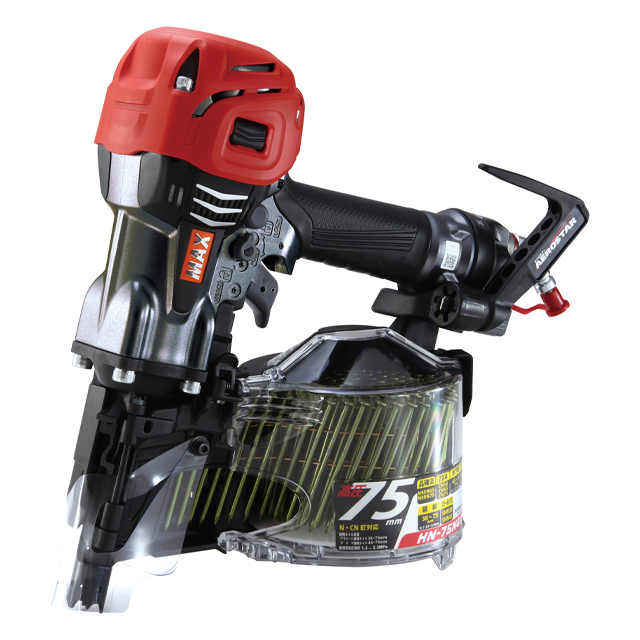 MAX 釘打機 スーパーネイラ マッドグレー 【限定色】 HN-75N4(D)-MC