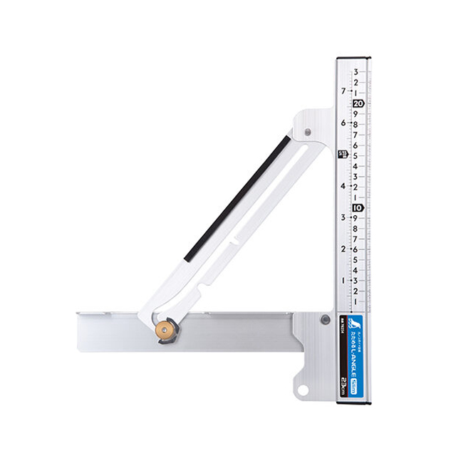 シンワ　丸ノコガイド定規　たためるエルアングル　Slim　23cm　78254