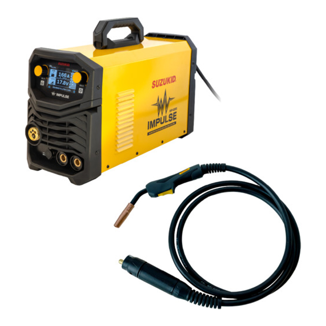 SUZUKID　インバータパルス半自動溶接機　インパルス200　スタンダードトーチセット　200A/3m　SIP-200AT