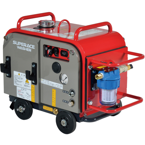 スーパー工業　エンジン式高圧洗浄機　防音タイプ(ラインストレーナー付)　SEV2108SSR